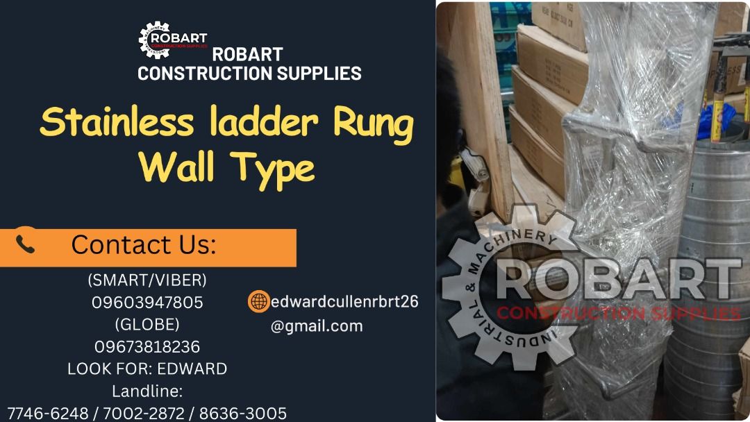 Stainless ladder Rung Wall Type, Commercial & Industrial, Construction ...