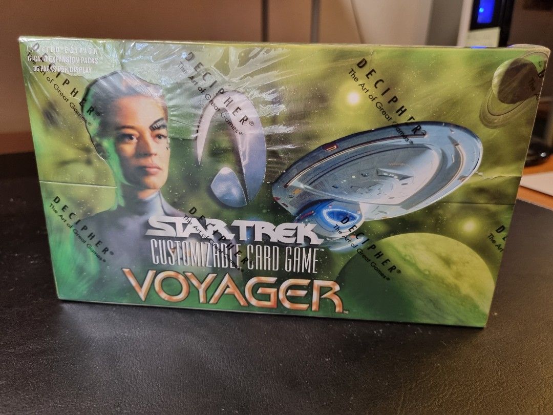 Star Trek CCG Voyager, factory sealed Booster box, trading card game,  Hobbies & Toys, Memorabilia & Collectibles, Vintage Collectibles on  Carousell