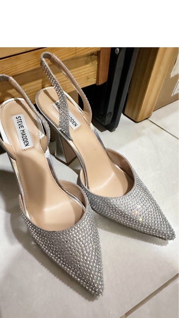 Madden Shoes Steve Madden Daisie Silver Steve Madden High Heels