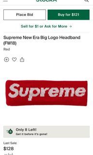 Supreme New Era Big Logo Headband