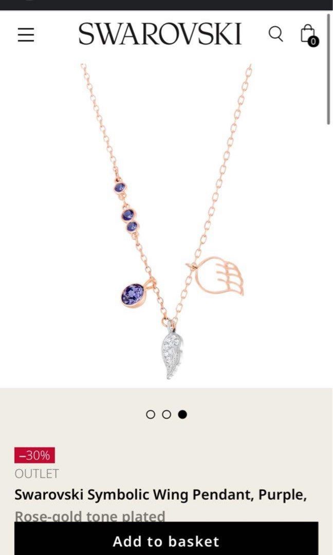 Swarovski duo wing necklace hotsell