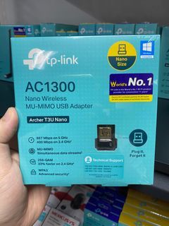 TP-Link Archer T3U Nano AC1300 Dual Band MU-MIMO USB Wi-Fi Adapter | Wi-Fi Dongle