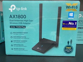 TP-Link Archer TX20U Plus AX1800 Wifi 6 High Gain Dual Band USB Wi-Fi Adapter | Wi-Fi Receiver