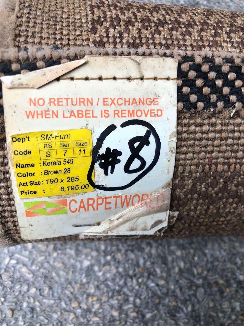 Used High Quality Big 282 x 190cm Native Carpet #8 (Category: Carpets, Mats & Flooring) located in Paranaque City. Submitted by turnintocash (Listing ID 1294036251, Image 2). Description: pls see carpet’s condition in photos needs cleaning / as-is item location - Paranaque payment - BPI or Gcash.