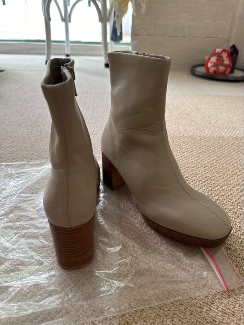 Boots talon beige clearance