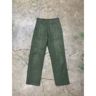 Vintage 80s Korean Herringbone Baker Pants (Military pants) "Fatigue Pants"