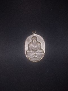 Vintage Brass Buddha Pendant