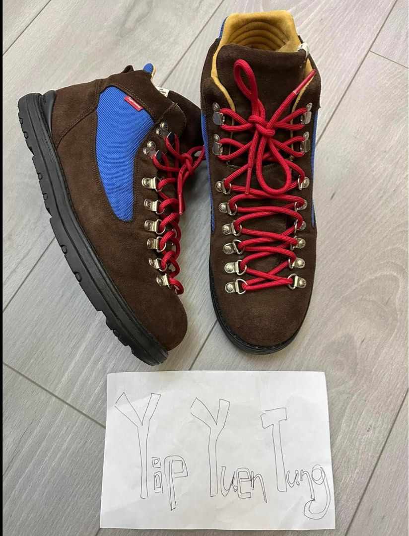 VISVIM X SUPREME SERRA ASCENT BOOTS BROWN BLUE Carousell