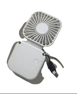 White Mini Fan foldable Cute Aesthetic
