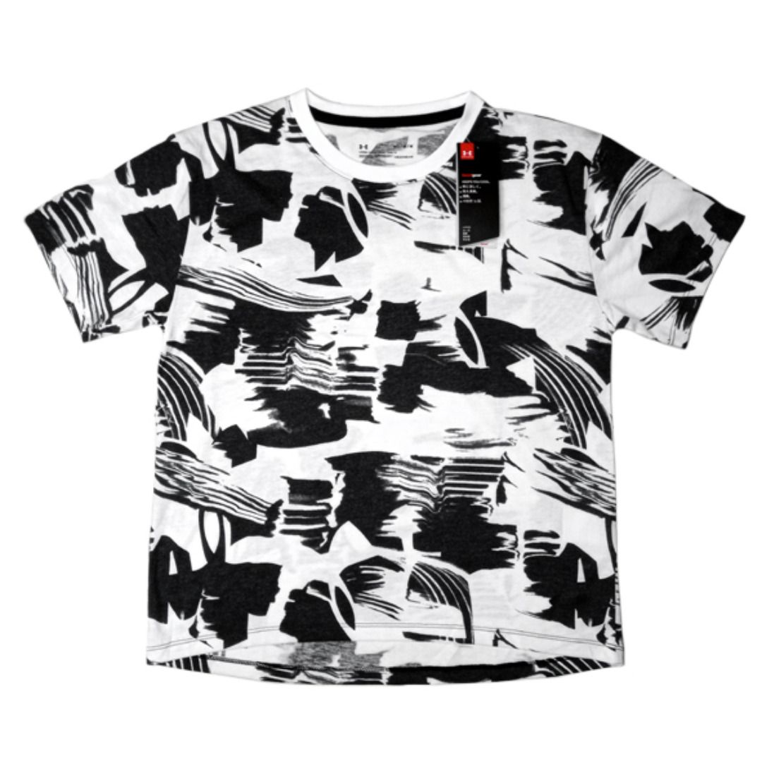 Women s Under Armour Camo Heat Gear Training T Shirt Loose Fit