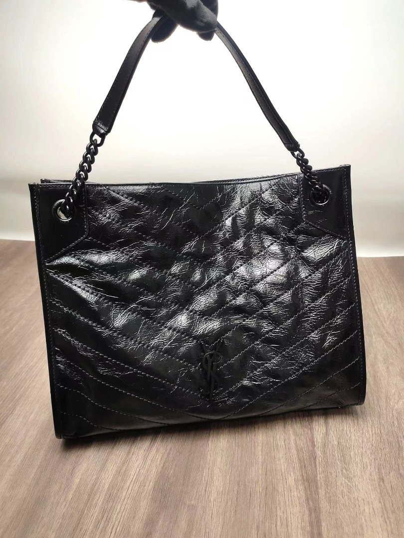 Yves Saint Laurent Medium Niki Shopping Tote Bag in Black - 589951 