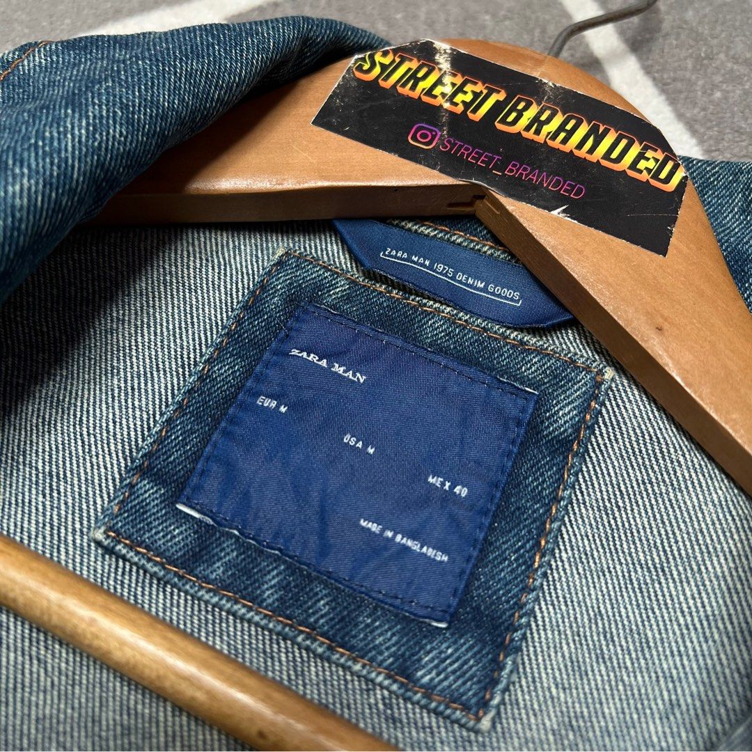 Zara Man Jacket Denim Zara Jaket Denim Zara Trucker Jaket
