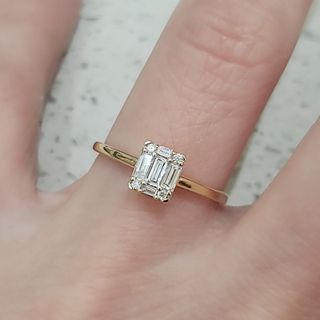 18K Yellow Gold 0.20 ct. Diamond Engagement Ring