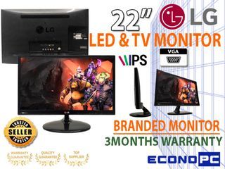 22"LED WIDE with TV Monitor & RCA Port