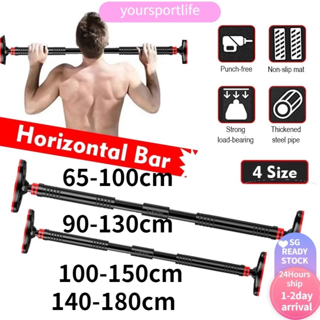 Horizontal Bars, Adjustable Pull Up Training Bar Chin Pull Up Training Bar  Sport Fitness Sit-Ups Device