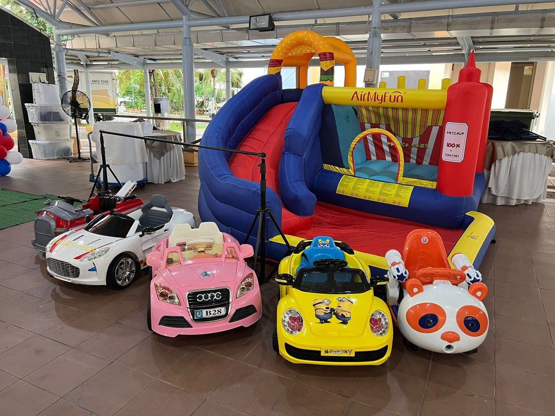 Electric toy car rental store