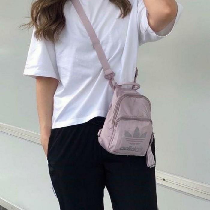 Adidas mini backpack purple new arrivals