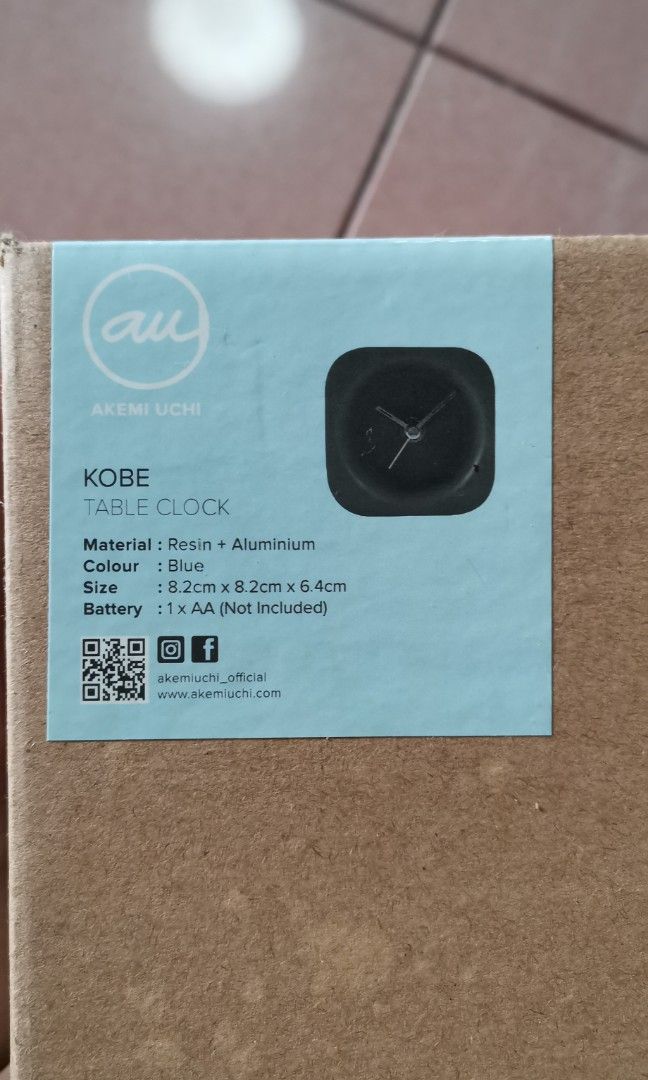 Akemi Table Clock (Category: Clocks) located in Subang Jaya. Submitted by xcloudz (Listing ID 1294114464, Image 3). Description: Brand new in box, never used. Pickup only at Subang Jaya SS19.