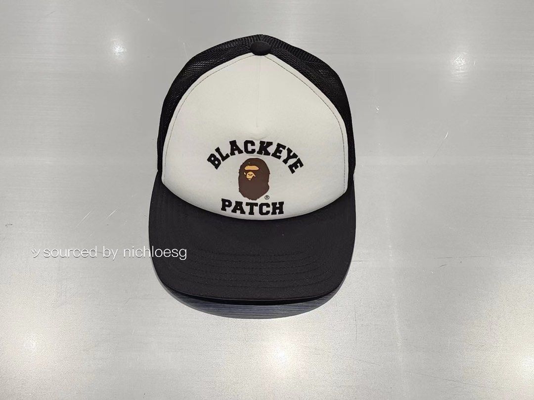 6,970円即発送 BLACKEYEPATCH BAPE COLLEGE MESH CAP