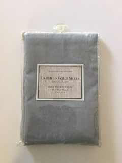 BED BATH & BEYOND Platinum Collection Crushed Voile Sheer 1 Rod Pocket Panel 50in x95in
