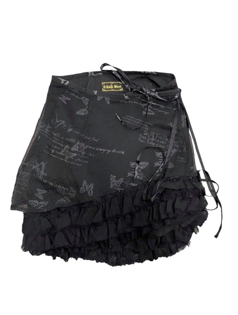Bloody H.naoTo japan Gothic cross Wrapped Skirt, Women's