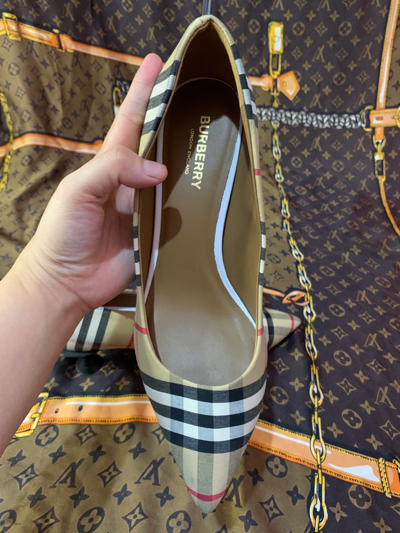 Burberry Plaid heels Luxury Sneakers Footwear on Carousell