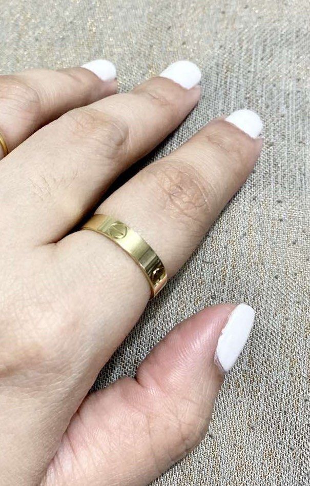 Cartier 18k love ring Women s Fashion Jewelry Organizers Rings on Carousell