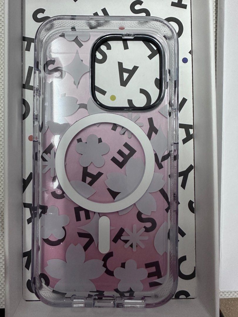 Casetify - Sheer Sakura Pattern Pink (正版), 手提電話, 電話
