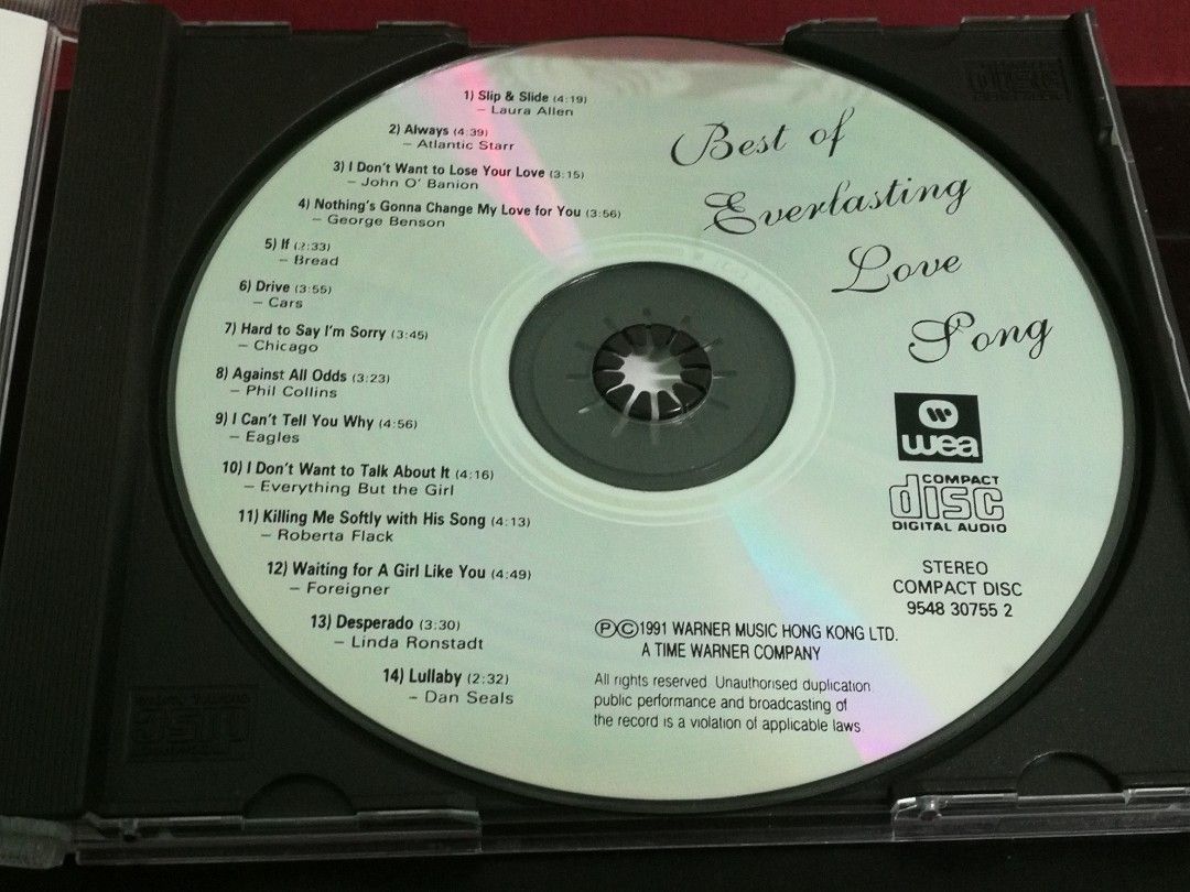 CD Best of Everlasting Love Songs, Hobbies & Toys, Music & Media, CDs ...