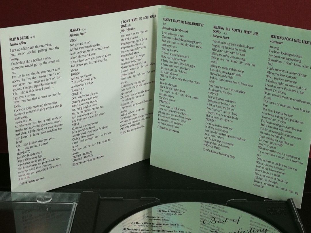 CD Best of Everlasting Love Songs, Hobbies & Toys, Music & Media, CDs ...