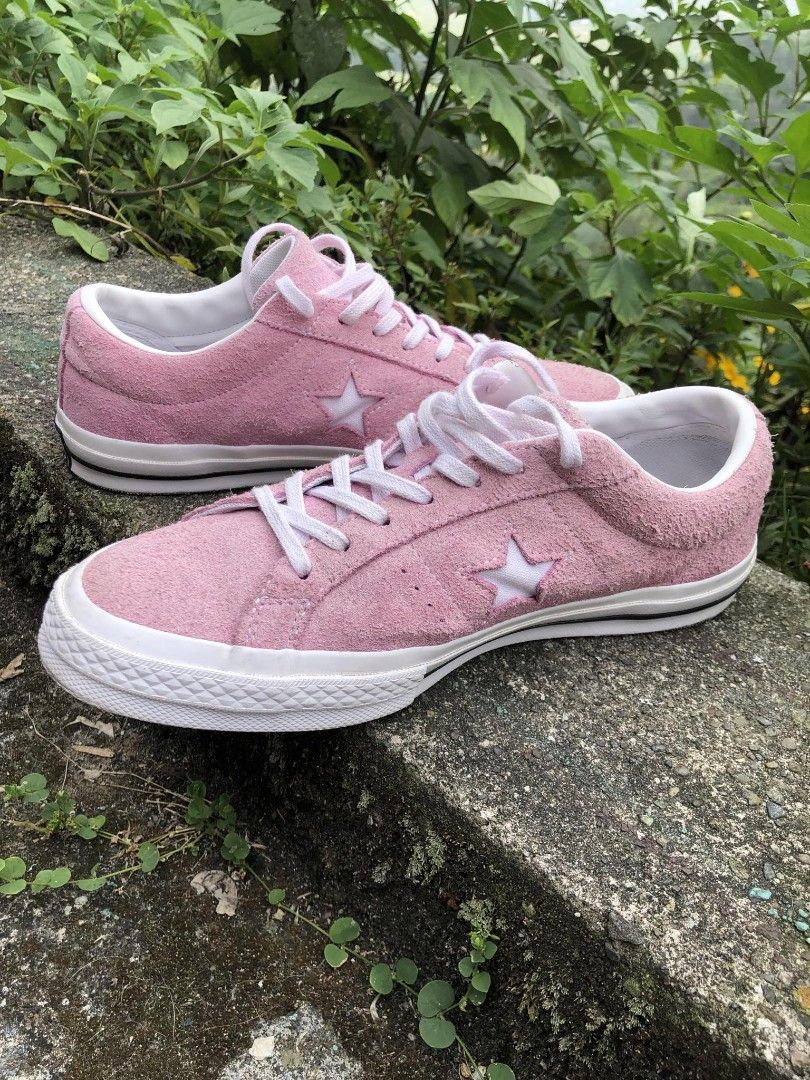 Converse One Star Pink Light Ochard Pink Suede Men s Sneakers 8 US Men s Fashion Footwear Sneakers on Carousell