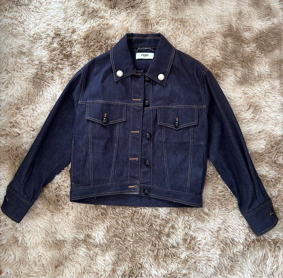 Fendi denim jacket womens outlet