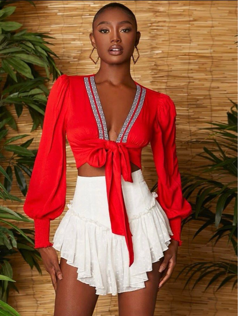 Embroidered ruffle skirt discount