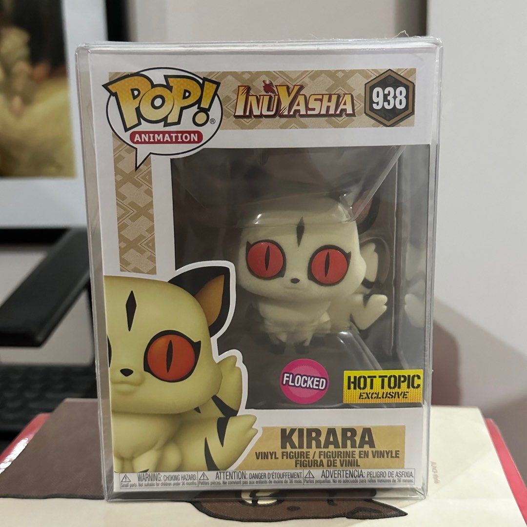 Funko Pop Kirara (Flocked) #938 (Hot Topic) - Inuyasha (Category: Designer & Blind Box Toys) located in Pasig City. Submitted by mon.studios (Listing ID 1294247176, Image 1). Description: • Authentic! • Stored in a glass cabinet away from sunlight. • Bought from PopCom. • Includes boss protector •Opened once to inspect but displayed with the figure inside the box. .