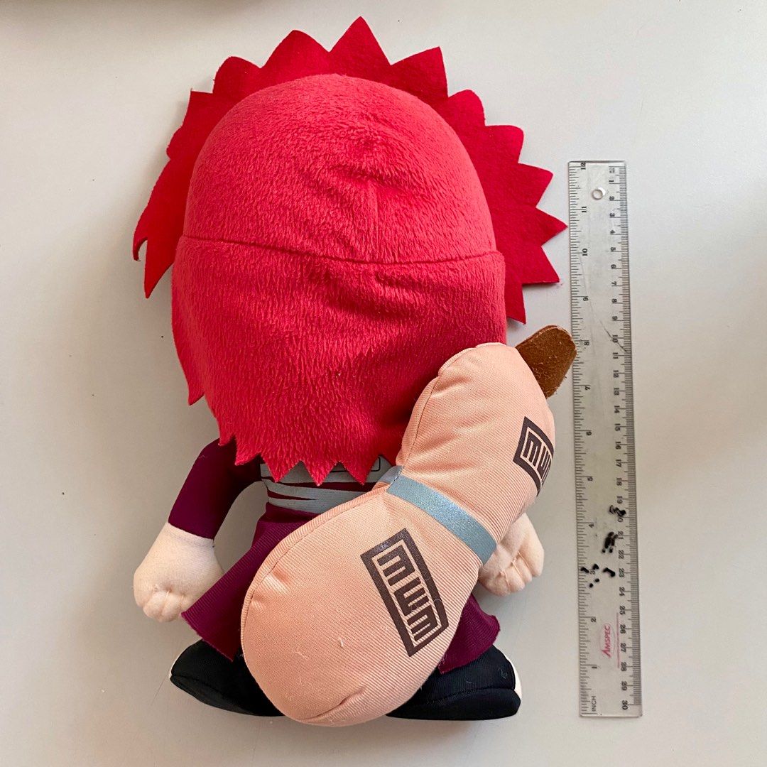 Gaara Naruto Plush Stuffed Toy (Category: Plushies & Soft Toys) located in Paranaque City. Submitted by emmawtj (Listing ID 1294162449, Image 2). Description: ☁️ plush size: dm for specific plush ☁️ no damages except for naruto headbands slightly faded due to age ☁️ kindly manage your expectations as these are preloved have been stored for a while now Mop: Gcash Shipping: Lalamove, Grab, SCO.