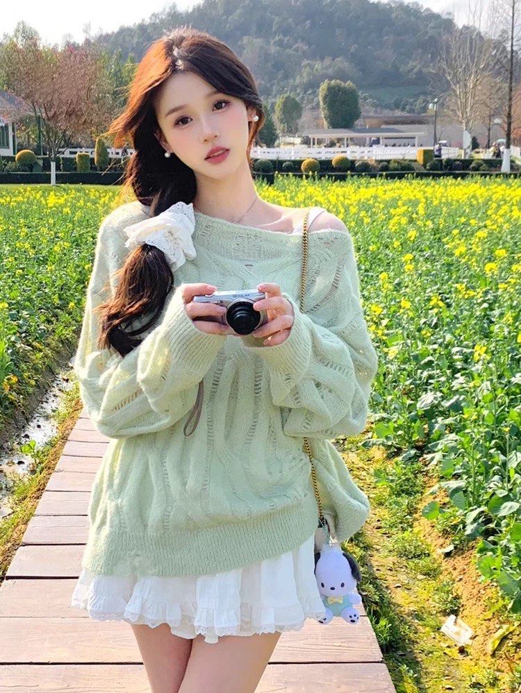 Korean knitted sweater outlet
