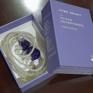hybe insight in-ear headphones purple edition