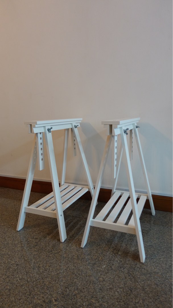 IKEA Mittback Table Legs in White, Furniture Home Living