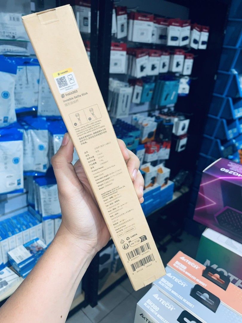 Insta360 Invisible Stick 114cm (Category: Tripods & Monopods) located in Makati City. Submitted by techubstoreandaccessories (Listing ID 1294125925, Image 2). Description: Insta360 Invisible Stick 114cm Ready for Pick-Up / Same Day Delivery Via Lalamove‼️ DETAILS: ✅ Actual Picture Posted. ✅BRAND NEW, SEALED, & ORIGINAL. ✅7 Days Replacement for Factory Defects and 1year Limited Warranty. (Terms and conditions apply). ✅With Sales Invoice (BIR REGIS