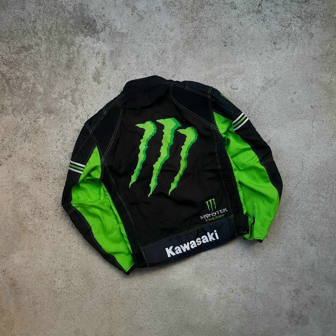 KAWASAKI X MONSTER CROSS BOARDER RACER JACKET, Men's Fashion, Coats ...