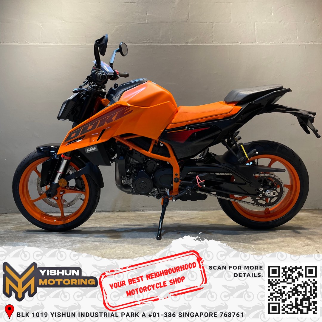 KTM DUKE 390 2024 NEW KTM DUKE390 2024 AUTHORISED DEALER 2A NAKED BIKE KTM DIRT WHEEL AGENT UNIT SINGAPORE DUKE SERIES 390 CC Motorcycles Motorcycles for Sale Class 2A on Carousell