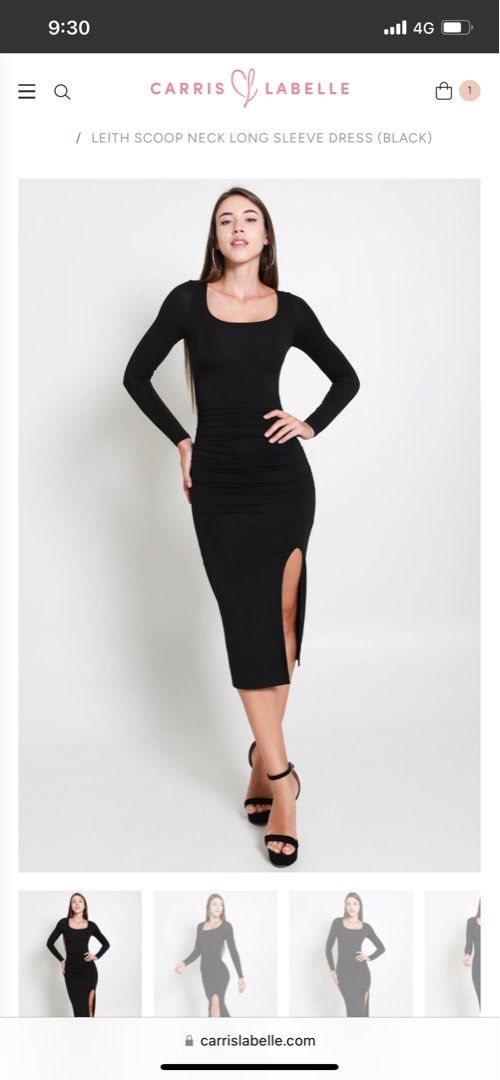 Leith long sleeve dress cheap