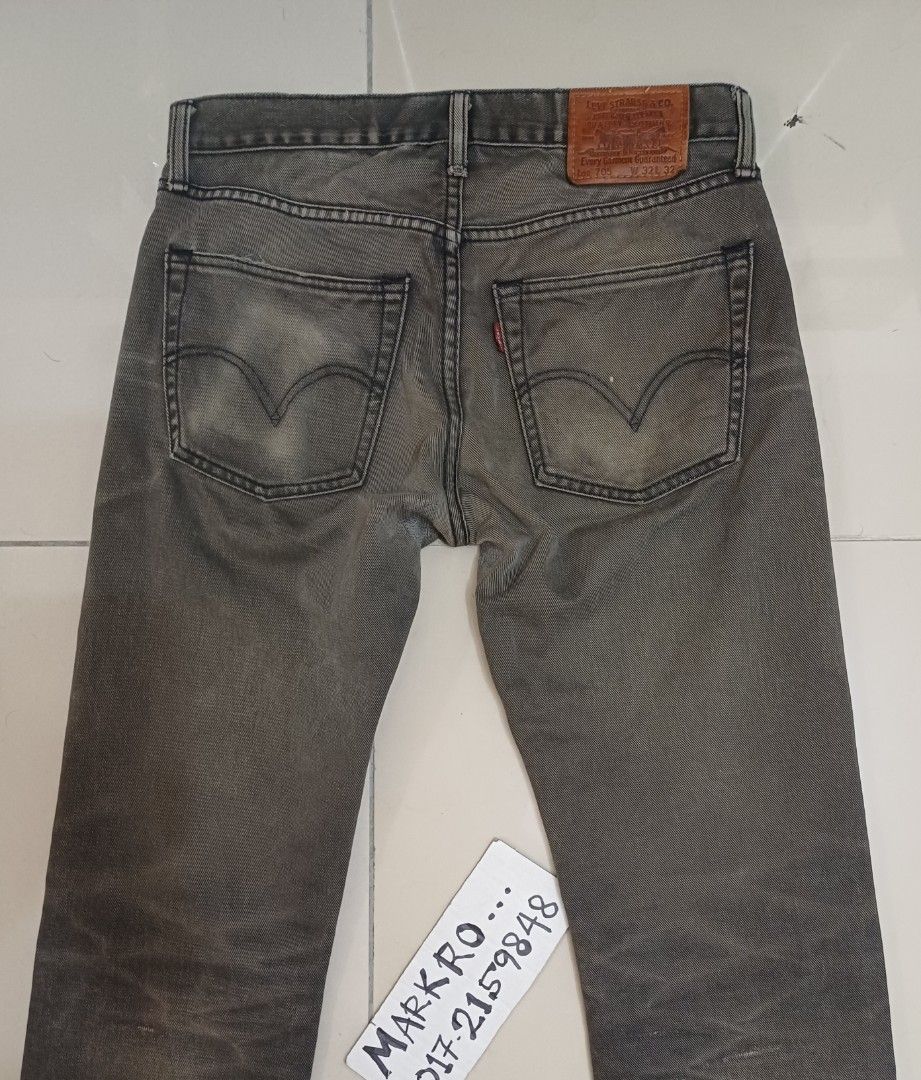Levis 705 jeans pai kulit lembu