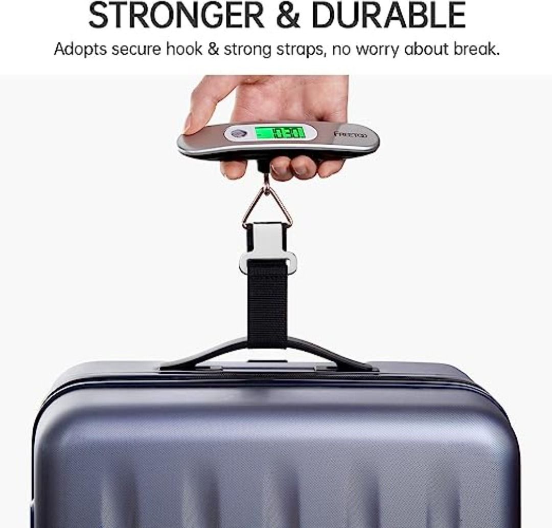 Luggage Scale 50kg/110lb ( lb, g, oz, kg ) Blue EL Backlight - High  Precision Portable Digital LCD