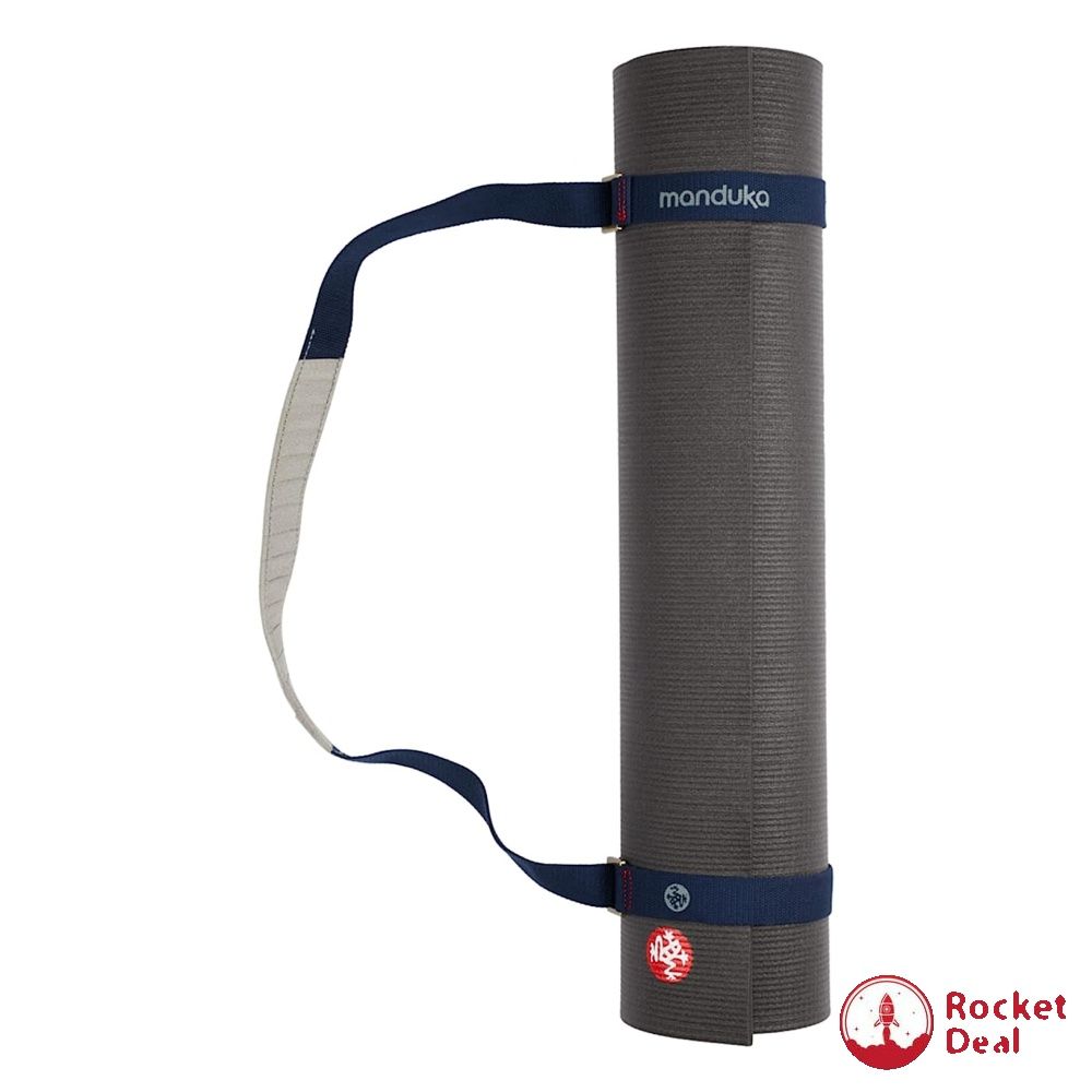 Manduka Journey On Commuter Yoga Mat Carrier Adjustable Cotton Strap Yoga Pilates and Fitness Accessory Gravity Cinch Closure Suitable for all Yoga Mats Charcoal Sports Equipment Other Sports Equipmen...