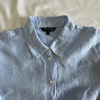 Massimo Dutti Long Sleeved Button Down Polo