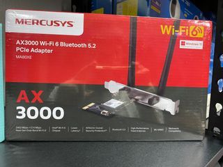 Mercusys MA80XE AX3000 Dual Band Wi-Fi 6 & Bluetooth 5.2 PCIe Adapter