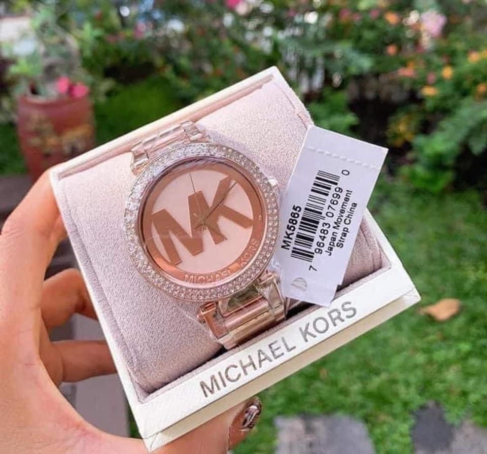 Michael Kors Parker Three Hand Rose Gold Gold Tone Women s Watch MK5865 5784