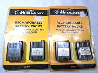 MIDLAND® Rechargeable Battery Packs. Works with GXT, LXT and Base Camp Radios. New. FREE SHIPPING
