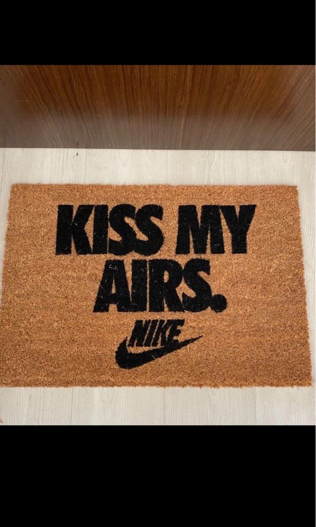 Funny Doormat Nike Kiss My Airs Doormat Sneaker Nike Air Mat
